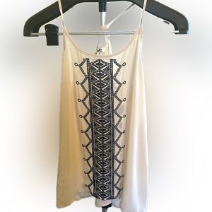 Ya Los Angeles, Small, Off white flowy tank top